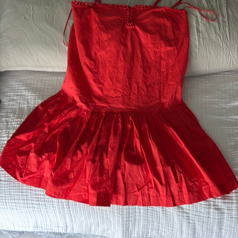 Vibrant Red Mini Dress - Picture 2 of 3